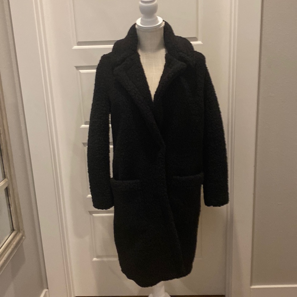 Black teddy coat